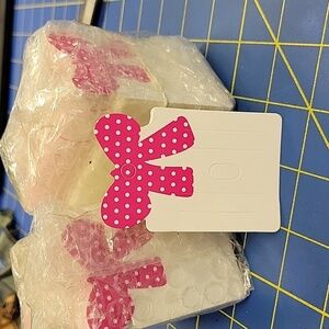 Pink Polka Dot Jewelry Cards Tags 2 packages of 100.